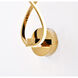 Canada LED 4 inch Gold LED Wall Sconce Wall Light, Gold Aluminum Frame